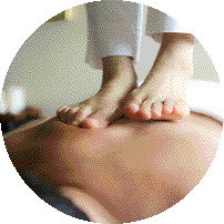Bare feet massage